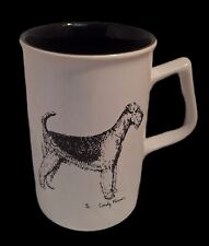 Vintage Porcelain by Rosalinde Airedale Terrier Dog Cup Mug picture