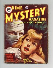Dime Mystery Magazine Pulp Jan 1947 Vol. 34 #2 VG picture