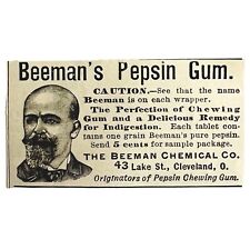Beeman's Pepsin Gum Quack Medicine 1894 Advertisement Victorian Medical ADBN1hh picture
