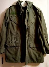 Mens Genuine Belgian Armed Forces Field Jacket Hooded M86 Military Cotton Parka  picture