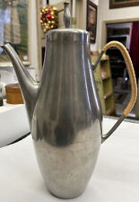 Vintage Real Pewter Tea or Coffee Pot w/Wrapped Handle- Made in HOLLAND picture