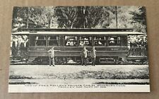 Woodbury, CT 1908 Postcard President Mellen NYNH&H Private Railroad Car Trolley picture