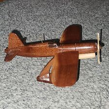 Wooden Airplane Wood Desk Model Mahogany 10