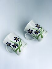 2 Queens Rosina Flora Botanica Fine Bone China Mugs Made In England  picture