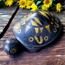 Native American Pottery Turtle Sculpture Figure Hand Crafted 8.5
