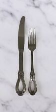 Vintage Oneida Heirloom Cube stainless Dinner Fork  And Knife Set Toujours picture