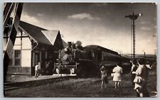 Pennsylvania WK&S Steam Railroad Engine #2 Kempton Station Postcard picture