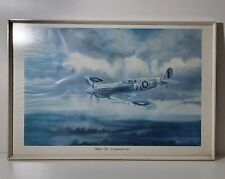 Vintage Spitfire IX'S 611 Squadron 1943 By J W Mitchell (1979) Framed picture