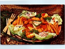 Postcard - Sea Food Platter, Ideal Fish Restaurant - Santa Cruz, California picture