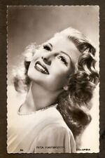 RITA HAYWORTH  POSTCARD  VINTAGE 1940s REAL PHOTO CARD COLOMBIA FILM picture