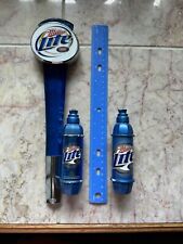 Lot Of 3 Miller Lite Beer Tap Handle Knob Pilsner Brewing Tall And Mini picture
