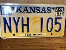 Vintage Kansas Car Plate License Plate -  Plate 2001 Crafting Birthday picture
