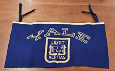 Rare 1920's-30's YALE UNIVERSITY 11 1/2 x 23 Inch Felt Banner-NEW HAVEN CT picture