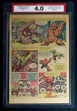 Fantastic Four #25 CPA 4.0 Single page #12 Hulk vs Thing Jack Kirby Art picture