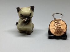 Vintage Hagen Renaker Miniature Siamese Thumb Sucking Cat picture