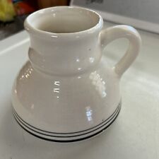 Vintage No Spill Coffee Mug Tea Cup White And Blue Mug picture