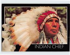 Postcard American Indian Chief USA picture