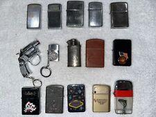 Lot Of (15) Vintage Zippo, Camel, Robson USMC Advertising Lighters picture