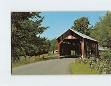 Postcard Old Covered Bridge Northfield Falls Vermont USA picture