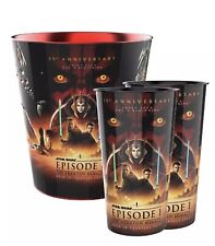 25th Anniversary Star Wars Episode 1 Phantom Menace Tin Popcorn Bucket Cup Set picture