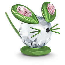 Swarovski Mouse Dulcis Green Large Crystal Figurine #5619214 New in Box $195 picture
