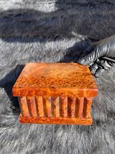 Handmade Thuya Burl Wooden Secret Box magic puzzle box hidden storage case key picture