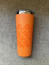 Dunkin Donuts - 20oz - Stainless Steel Insulated Travel Tumbler Orange No Straw picture