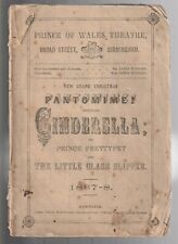 PRINCE OF WALES THEATRE PROGRAM , CINDERELLA , 1867-8,NEW GRAND CHRISTMAS picture