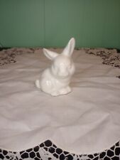 Ceramic White Bunny Rabbit Easter Spring Figure Farmhouse Decor Mantle Table picture