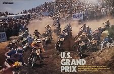 1975 Motorcycle Motocross Race Fold Out Pin Up US World Grand Prix picture