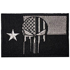 TEXAS TX FLAG PUNISHER USA ARMY U.S. BADGE TACTICAL PATCHES 3D PATCH -03 picture