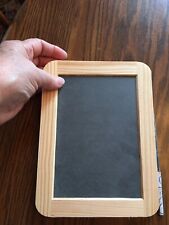 slate board with wooden frame..  Two sided slate.  7.5 x 5.5 in. picture