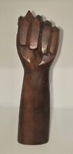 HAND-CARVED VINTAGE MID-CENTURY Hand 6.5 INCHES picture