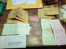 1960s Pennsylvania Vehicle Registration Lot of 7 1956 picture