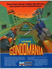Gondomania Video Arcade Game Flyer Original 1987 Retro Space Age 8.5