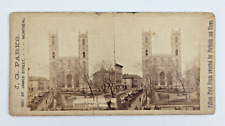 View of Notre-Dame de Montreal Quebec J.G. Parks Stereoview picture