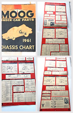 RARE 1961 MOOG CHASSIS Car Parts CADILLAC CORVETTE THUNDERBIRD DESOTO Huge Chart picture