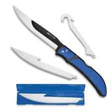 Outdoor Edge Razor Fin Lockback Blue Folding Knife Blade Set - RFU-50C picture