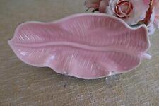 Vintage MID CENTURY 1950's Cemar California Pottery Leaf Serving Plate picture