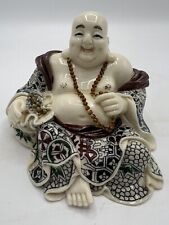 Vintage/antique Porcelain Chinese Laughing Buddha Sculpture SIGNED picture