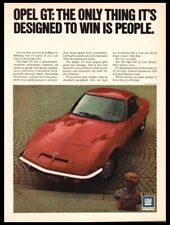 1971 General Motors Opel GT-Vintage red car photo print ad-Man Cave, Garage picture