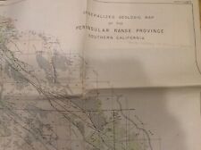 Peninsular Range California Deportment of Natural Resources Mines Map 1954 picture