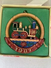 Vintage 1987 Christmas Train Ornament By Rex & Lee 3.5” picture