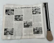 Vintage Singer Singercraft Guide No. 2, Part 120983, 120987 w/instructions, VGC picture