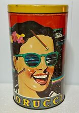Vintage 1980's Tall Fiorucci Italy Pop Art Metal Canister - Advertising picture