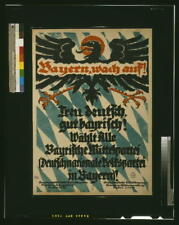 Bayern,wach auf,World War I,WWI,1918,Germany,Bavaria,Voting,Imperial Eagle picture