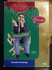2004 Carlton Cards Groucho Marx Greetings Heirloom Christmas Ornament Box picture