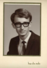 Young Man Nerd Glasses Bryn Alan Studios Tampa Florida Original Photo 1960s picture