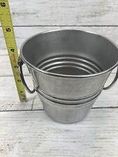 VINTAGE INOX BRASIL ICE BUCKET CONTAINER ~ STAINLESS picture