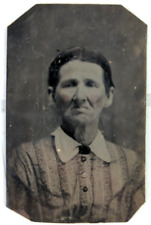 Antique Daguerreotype Photograph, 1890's Older Lady, Portrait 1.75x2.5 picture